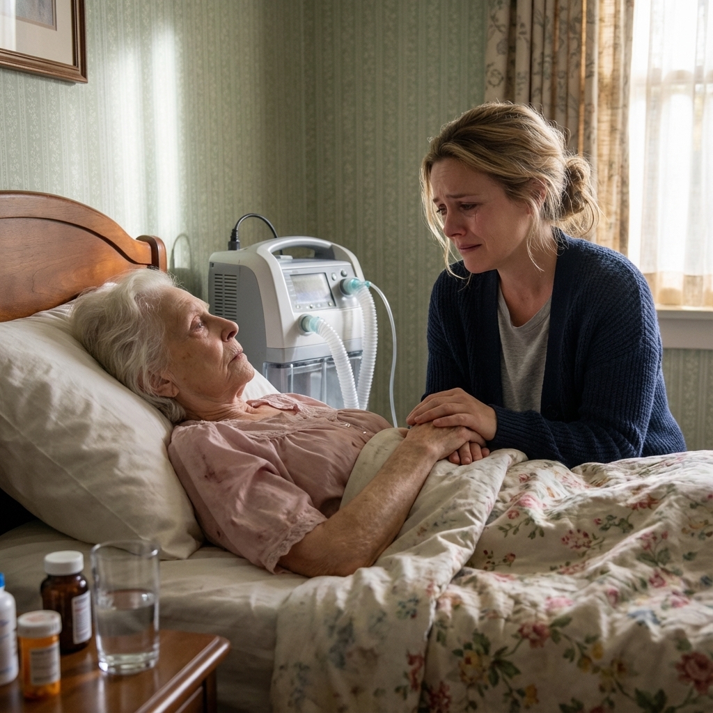 When I returned from my trip, I thought the silence in the house felt strange. Then I saw the note my husband and mother-in-law had left behind: “Deal with this senile old woman.” My hands trembled as I rushed upstairs… and found his grandmother barely breathing. As I held her, tears streaming down my face, she suddenly opened her eyes and whispered five chilling words: “Help me get revenge.”