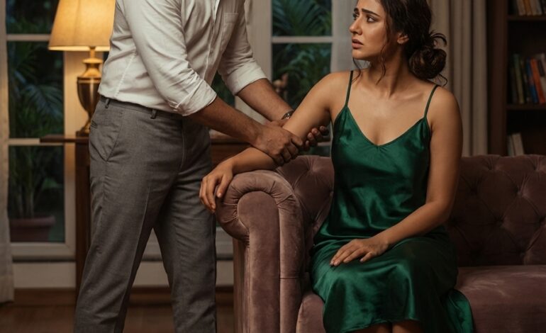 I went home and found Yaya wearing a silk dress, revealing her long, smooth legs. I couldn’t think of anything else—I jumped straight in…