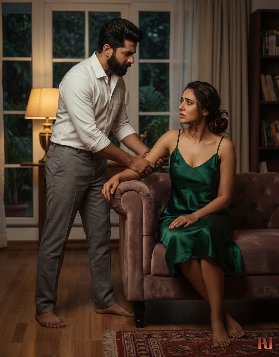 I went home and found Yaya wearing a silk dress, revealing her long, smooth legs. I couldn’t think of anything else—I jumped straight in…