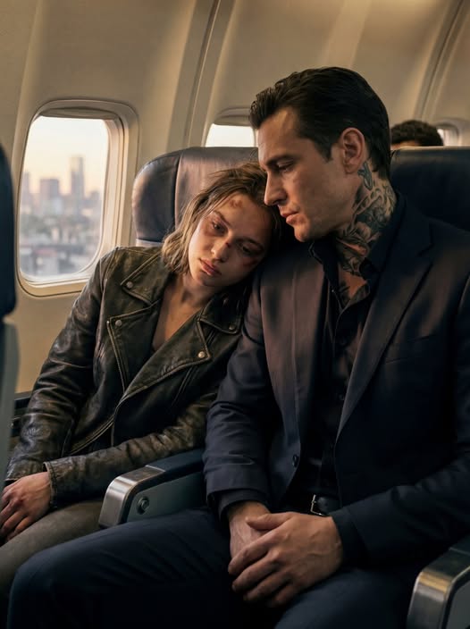 She escaped her ᴀʙᴜ:sɪᴠᴇ marriage and boarded a plane, unaware that the man sitting next to her wasn’t just a stranger, but a powerful mafia boss, setting the stage for a dangerous and unexpected encounter.