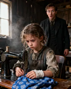 A Millionaire Came to Collect Rent—Until He Found a 10-Year-Old Girl Sewing to Survive and Uncovered the Truth Her Family Had Been Hiding