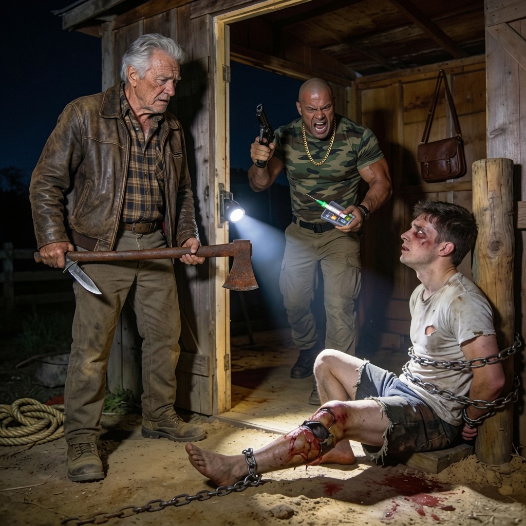 My son texted me to stay away for Christmas. I didn’t listen. That night, I found him chained up with a broken leg, while his cruel in-laws feasted like kings in his own home! What I did next to save my boy became a legend. Shocking true story of a father’s revenge!