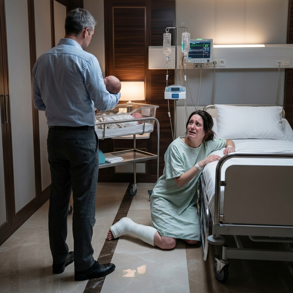 I never told my husband I won 10 million dollars in the lottery. I chose to give birth in the Presidential Suite—thinking, just once, I deserved safety, dignity, and peace. But before the contractions could even settle into rhythm, the door burst open. My husband stormed in, eyes blazing with fury. “You useless freeloader who only knows how to burn money!” he roared. “Get out of that bed—I’m not wasting my cash on you!” Before I could react, he grabbed my arm and tried to yank me off the mattress. I screamed and fought back, clutching my swollen belly, begging him to stop. What happened next was beyond anything I could have imagined…