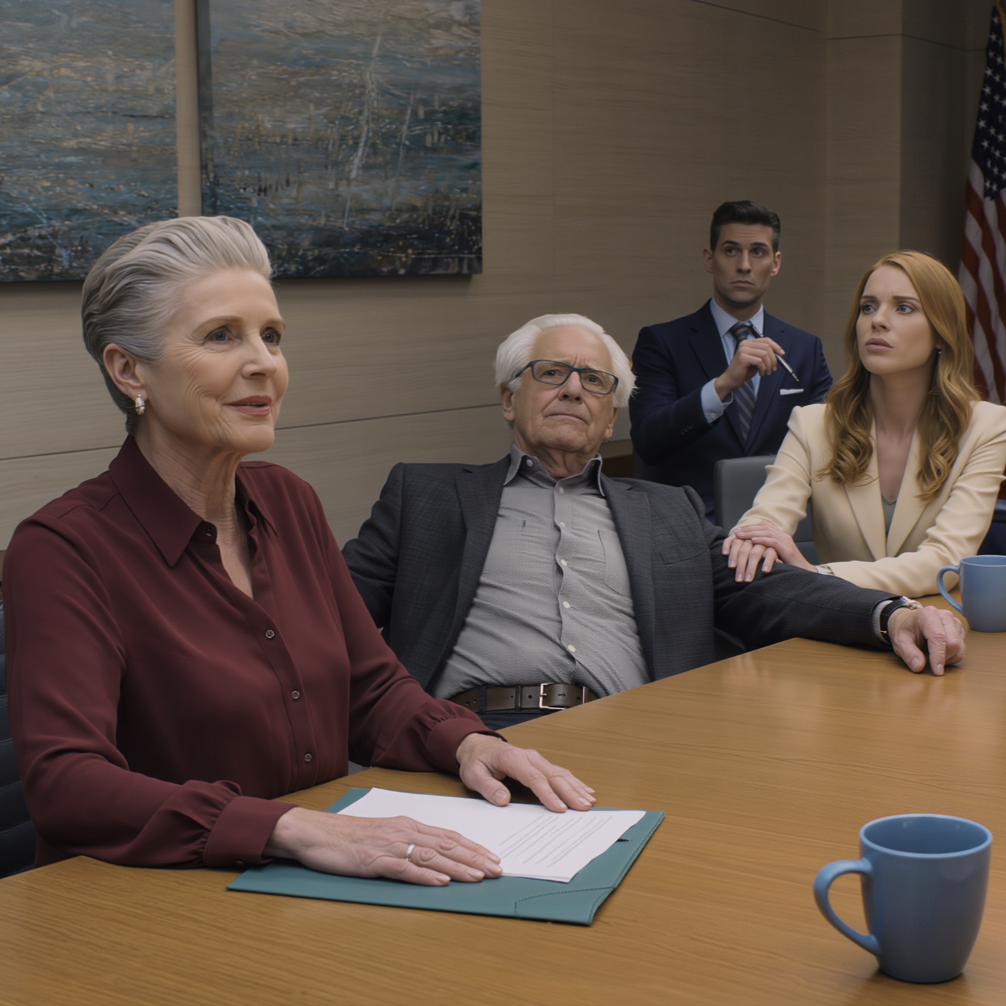 My daughter-in-law crossed a line she never should have with my husband—just a week before we were supposed to close the chapter for good and go our separate ways. I acted like I knew nothing. At the meeting, the attorney slid a paper across the table, his eyes already certain I’d walk away with nothing. I smiled—and said exactly one sentence. That night… the two of them were frantically calling everyone in their contacts after midnight, just hoping a door would open.