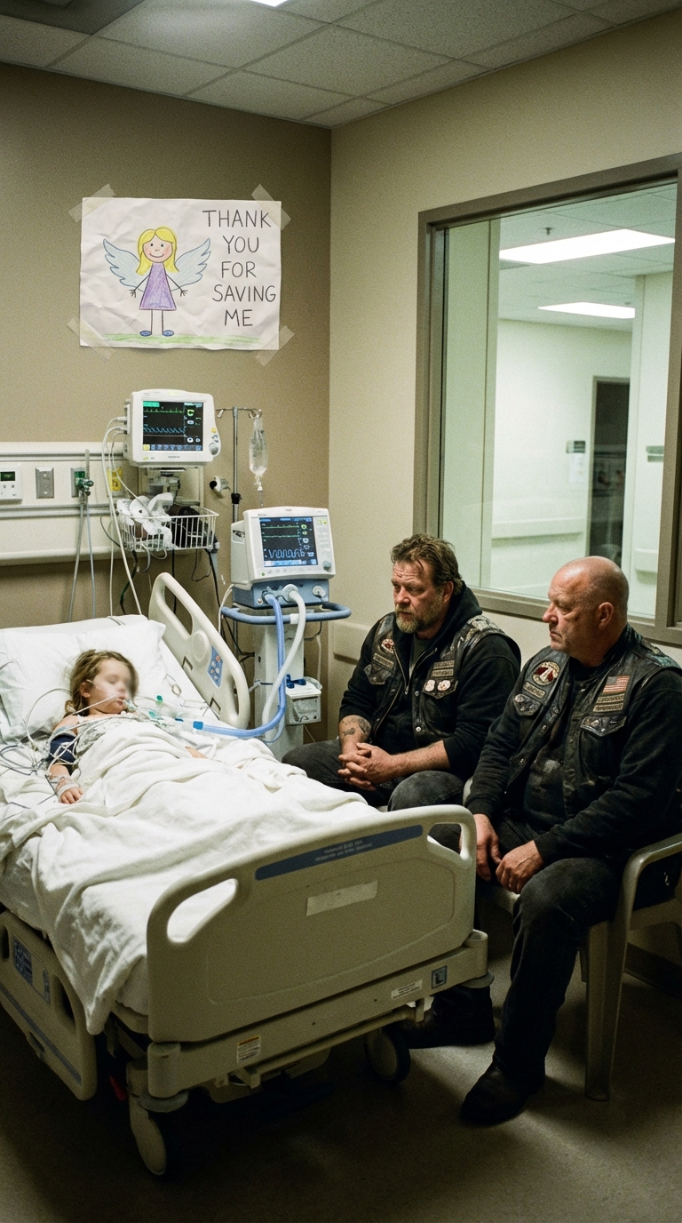 A homeless girl slipped into a coma after shielding a biker’s child from danger. What the Hell’s Angels did next stunned everyone—an act so raw and unexpected that it shattered hearts, rewrote loyalties, and revealed a side of brotherhood few ever see.