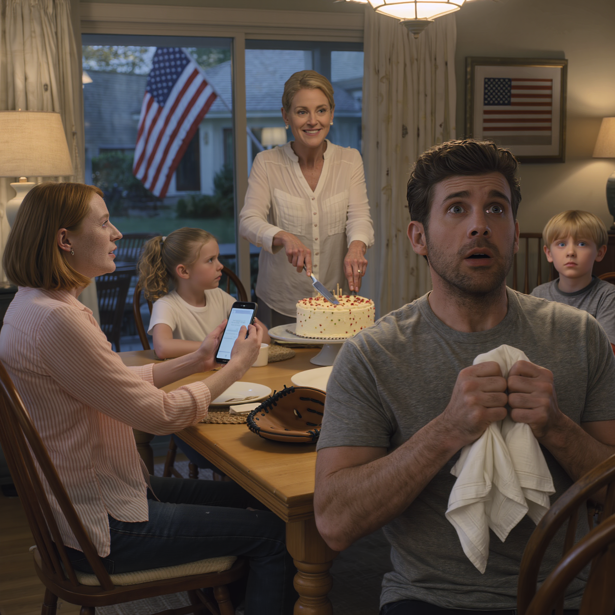 On my 30th birthday, my mom smiled, sliced the cake, and told my wife and kids that every setback in her life started the day I was born. She called me her family’s bad luck—like it was a joke everyone should understand. I tried to shut it down, but my wife quietly opened my childhood medical portal on her phone… and the timestamps on those old visits were about to turn my mother’s story inside out.