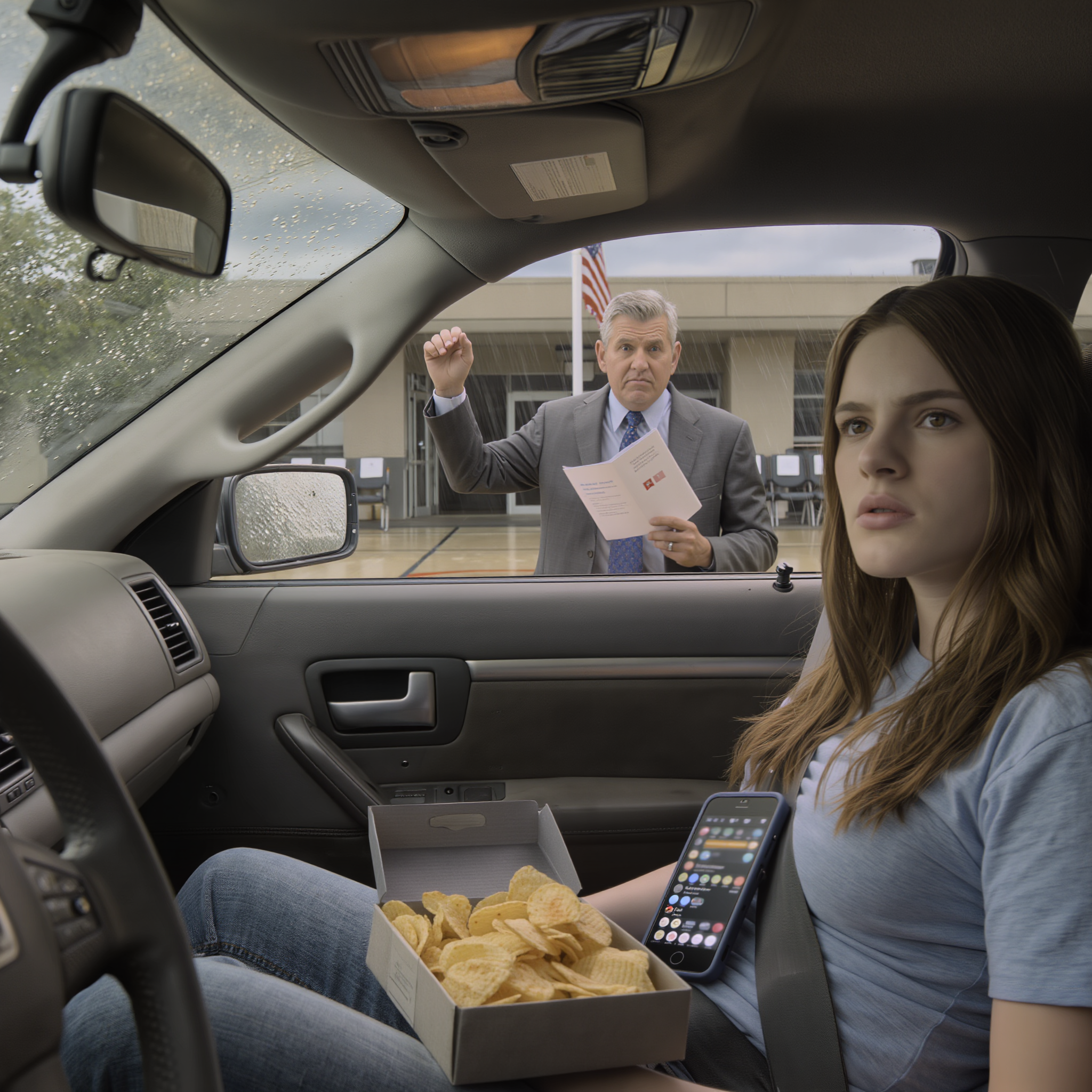 My family called me a ‘failure’ and skipped my graduation to celebrate with my sister. I sat alone in my car with a stale sandwich, watching strangers hug their children as if I didn’t exist… until someone knocked on my window and said something that changed everything.