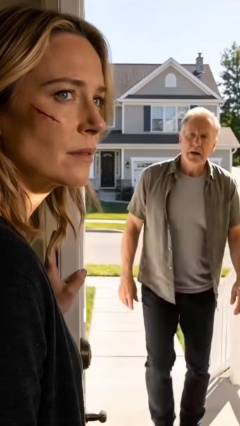 “With a scar like that, who would want you?” he sneered, pushing us out. One year later, he knocked on my front door. When he looked past me at the house, his face went pale—and I finally understood how wrong he’d been.