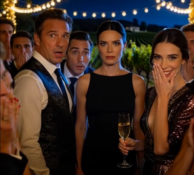 My sister called me “a maid” at my dad’s party and told me to “pass the champagne”. my mom texted, “just keep peace”. everyone laughed… until her fiancé turned to me saying, “hi back, boss.” her smile died instantly.