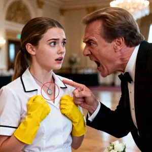 “THIS IS MY LATE WIFE’S NECKLACE!” THE MAGNATE SHOUTED, BUT THE CLEANING LADY’S RESPONSE…