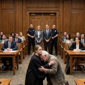 I never told my parents I was a federal judge after they abandoned me ten years ago. Before Christmas, they suddenly invited me to “reconnect.” When I arrived, my mother pointed to the freezing garden shed. “We don’t need him anymore,” my father sneered. “The old burden is out back—take him.” I ran to the shed and found Grandpa shivering in the dark. They had sold his house and stolen everything. That was the line. I pulled out my badge and made one call. “Execute the arrest warrants.”fanstopis.com / I never told my parents I was a federal judge after they abandoned me ten years ago. Before Christmas, they suddenly invited me to “reconnect.” When I arrived, my mother pointed to the freezing garden shed. “We don’t need him anymore,” my father sneered. “The old burden is out back—take him.” I ran to the shed and found Grandpa shivering in the dark. They had sold his house and stolen everything. That was the line. I pulled out my badge and made one call. “Execute the arrest warrants.” Olivia7-8 minutes 16/1/2026   Chapter One. The Call That Should Never Have Come  The office of a Federal District Judge in Manhattan was designed to command respect, with tall windows overlooking the Hudson River, shelves of law books lining dark walnut walls, and a marble floor that echoed every footstep with solemn weight. Behind a wide desk sat Judge Natalie Brooks, though no one called her by her first name inside these chambers. Here she was simply Your Honor, a woman whose voice could end corruption and whose signature could change destinies.  She finished reviewing a complex corporate fraud ruling, then signed the final order with steady precision. The room felt calm, controlled, untouchable.  Her phone vibrated. Unknown number. She almost ignored it until she saw the message preview.  Dad.  Her fingers tightened slightly before she accepted the call.  “Natalie, sweetheart,” a warm dramatic voice poured through the speaker. “It has been far too long. Your mother and I are back in the country. We settled in upstate New York. We thought it was time to reunite as a family.”  Natalie leaned back in her chair, staring at the ceiling. Her parents had left when she was sixteen. They claimed freedom, adventure, and self discovery. What they really meant was abandoning a child to chase luxury. Only her grandfather Samuel had stayed, a quiet man who fixed wooden boats by the harbor and taught her that dignity was built by hands that never ran away.  “What do you want,” Natalie asked calmly.  Her father chuckled, sounding wounded. “Straight to business as always. We want you for dinner tomorrow. Your grandfather is here too. He misses you dearly. He is not well. His memory is fading. Please come.”  The mention of Samuel punched the air from her lungs. She had been searching for him for months. Letters returned. Phone disconnected. No trace.  “Is he safe,” she asked, voice lower now.  “Of course,” her father replied quickly. “We simply wish to spend a peaceful holiday together.”  Natalie knew a trap when she heard one. Her parents never did anything without profit. Still, Samuel was involved. That changed everything.  “Send the address,” she said. “I will arrive at six.”  After hanging up, she opened a hidden safe behind a framed Constitution print. Inside rested two items. A small wrapped gift box containing a handcrafted compass she had bought for Samuel long ago, and her official badge with a compact service weapon authorized for judicial protection.  She slipped the badge into her coat pocket and holstered the firearm beneath her blazer. This was not a family visit. This was a situation demanding law, and she was the law.  Chapter Two. A House Built From Lies  The address led Natalie to a mansion tucked behind iron gates and towering pines. Fresh snow dusted the driveway. Parked outside were a silver luxury coupe and a black imported SUV. Her parents had been bankrupt two years earlier. Something was wrong.  She rang the doorbell. Her mother opened the door wearing a glittering dress and an artificial smile.  “Natalie. You came. My goodness, you look so serious. Still dressing like a librarian,” she teased.  Natalie stepped inside without greeting.  “Where is Samuel,” she asked.  Her father appeared, swirling a glass of wine. “We will get to that. Sit down. We have exciting plans.”  “I am not here for plans. Where is my grandfather.”  Their smiles thinned. Her father sighed. “We sold his coastal house. He signed the papers willingly. The market was excellent. That money allowed us to start fresh. Unfortunately, the new community does not allow elderly dependents. So we decided you will take responsibility for him.”  Natalie stared at him. “You sold his home,” she said slowly. “The home he built with his own hands.”  Her mother waved dismissively. “He did not understand what he was signing anyway. His mind is slipping. You will care for him now. We did our part.”  Natalie felt cold steel forming in her chest. “Where is he.”  Her father pointed toward the back door. “He is in the storage shed. He kept wandering around. We needed peace during dinner.”  Natalie did not speak. She turned and walked toward the rear of the house.  Chapter Three. The Shed  Wind cut across the yard. Snow thickened. The shed sat in darkness. Natalie ran. The door was bolted from the outside. She slid it open and switched on her phone light.  Samuel lay curled on the floor, wrapped in a thin blanket, trembling violently.  “Grandpa,” she cried, dropping beside him.  He opened his eyes. “Natalie. I thought I would never see you again.”  She wrapped him in her coat.  “They said I was messy,” he whispered. “They said I ruined their image. They stopped feeding me when I asked about the house.”  Tears burned her eyes. Rage replaced shock.  “You will never suffer like this again,” she said.  He grabbed her wrist. “Your father has a gun. He said if anyone came, he would use it.”  Natalie dialed her emergency contact.  “Marshal Ortega,” she said. “This is Judge Brooks. Location confirmed. Elder abuse and unlawful confinement. Execute entry.”  “We are three minutes out,” the marshal replied.  Natalie looked down at Samuel. “Stay here. Help is coming.”  She stood, eyes hard as ice.  Chapter Four. The Arrest    Warmth of the mansion felt disgusting after the shed. Her parents laughed in the kitchen, unaware.  Natalie stepped forward. “You forged property documents. You laundered the proceeds. You confined a dependent adult in freezing conditions,” she stated evenly.  Her father dropped his glass.  Her mother laughed nervously. “You are overreacting. You always were dramatic.”  Natalie opened her coat, revealing her badge.  “I am Federal Judge Natalie Brooks. And tonight you crossed lines the law does not forgive.”  Sirens erupted outside. Doors burst open. Marshals stormed in. Her father tried to run. He was tackled to the floor. Her mother screamed.  As they were cuffed, her father spat, “You set us up.”  Natalie looked down at him. “You set yourselves up the moment you treated a human being as disposable.”  Paramedics rushed to the shed. Samuel was lifted gently onto a stretcher.  He reached for Natalie’s hand. “My brave girl,” he whispered.  Chapter Five. A New Home  Samuel recovered in a private hospital room. Warm blankets. Soup. Soft music.  “I have no house,” he said quietly.  “You have mine,” Natalie replied. “And a garden. And a chair by the window.”  He smiled. That winter, they decorated a small townhouse together. Snow fell outside. Fire crackled inside.  A letter arrived from prison. Her father requested money. Samuel fed the letter into the fireplace.  “Seems fitting,” he said.  Natalie laughed, resting her head on his shoulder.  “You gave me everything that mattered,” she told him.  He kissed her forehead.  “And you returned the favor.”  Outside, the city glowed. Inside, peace finally lived where betrayal once ruled. Because sometimes justice is not only written in law books. Sometimes justice is a granddaughter opening a shed door and saying, “You are safe now.”  Previous Chapter Next Chapter