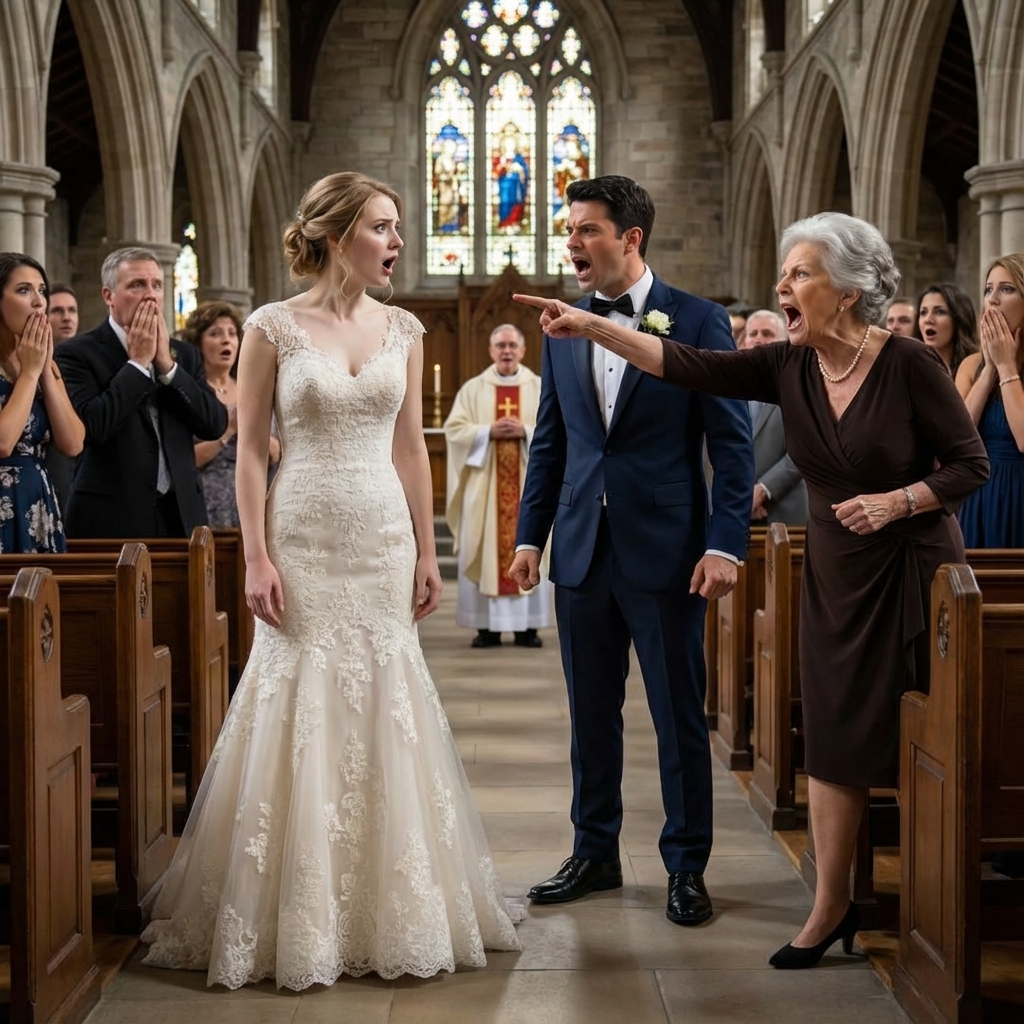 Right before saying my vows, his mother shouted that I was a liar and a thief, and my fiancé chose her words over my tears. The church doors were already open when everything collapsed