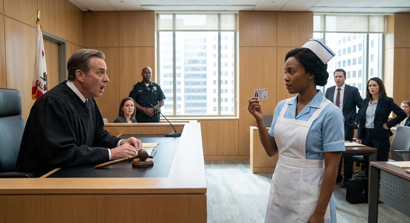 “The apron suits you,” the judge chuckled, tapping his gavel. “A waitress brain shouldn’t be in my courtroom.” I lowered my eyes and let the laughter roll—while my thumb quietly pressed RECORD in my pocket. Then he leaned forward and whispered the number he thought would buy my silence. I finally looked up. “Your Honor,” I said, voice steady, “you just confessed on tape.” His smile cracked. And that’s when I pulled out my bar card… and the truth that would destroy him.