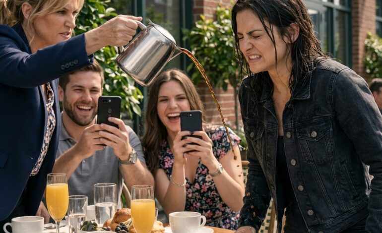 Mom Said, Watch This, Pouring Coffee On Me At Family Brunch. ‘That’s How We Treat Trash…