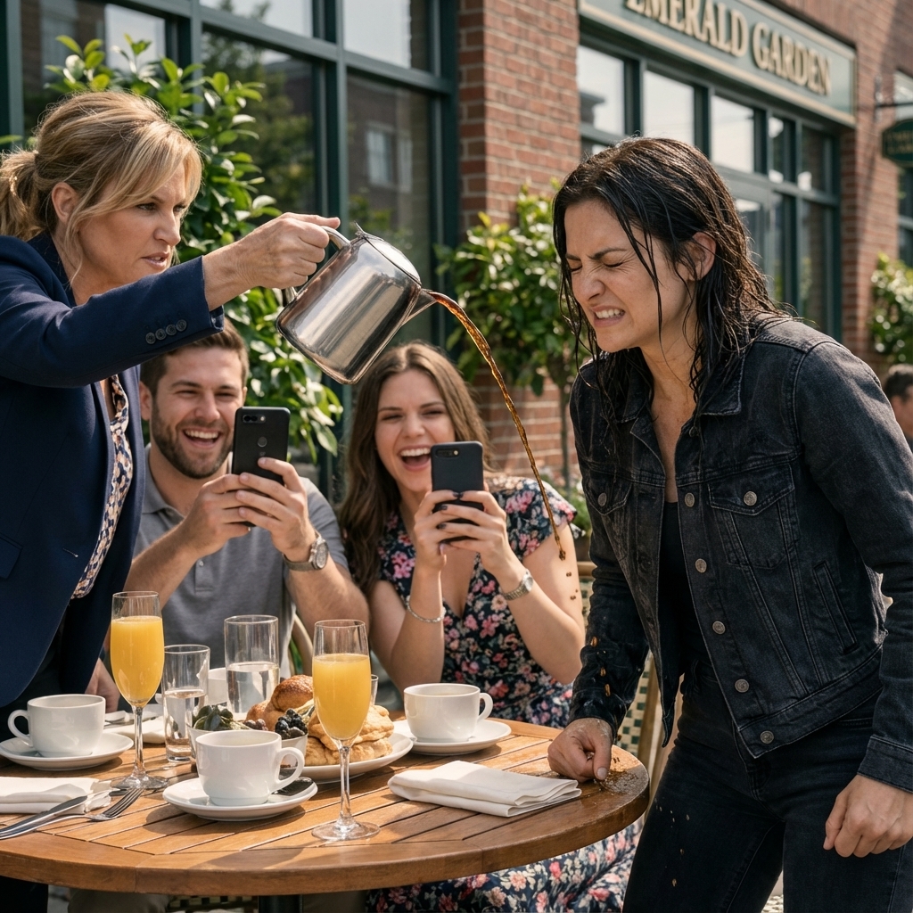 Mom Said, Watch This, Pouring Coffee On Me At Family Brunch. ‘That’s How We Treat Trash…
