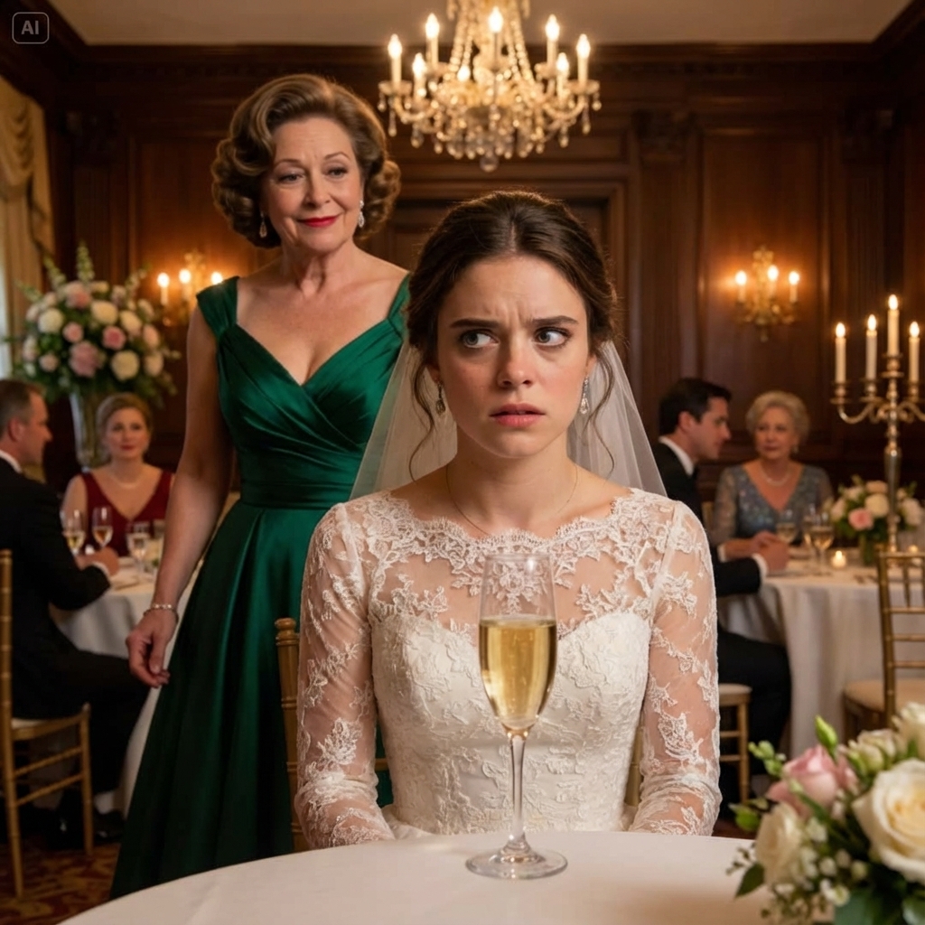 During my wedding night, I caught my mother-in-law secretly tampering with my glass. I swapped it without a word. When she smiled and lifted the glass to toast us, the real nightmare began.