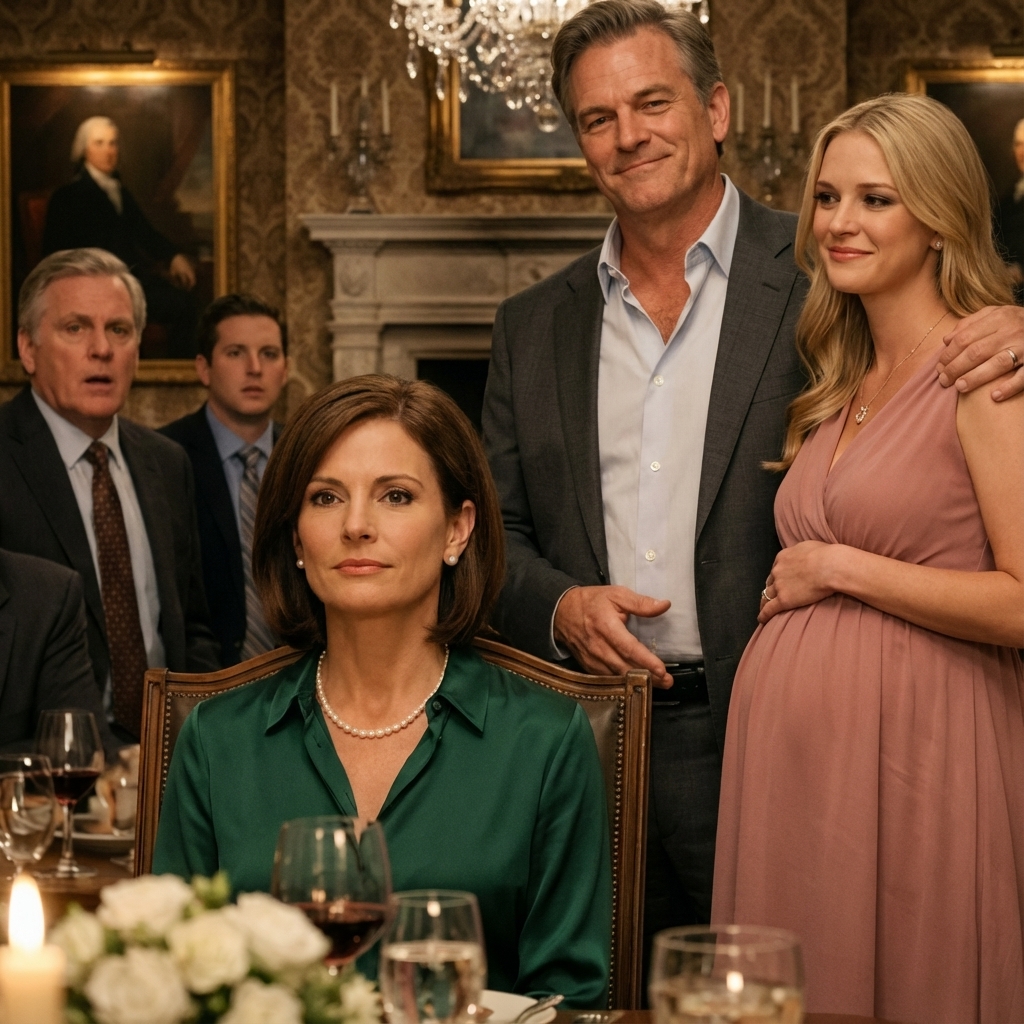 Husband Introduced His Pregnant Girlfriend at a Family Dinner — Then His Wife Pulled Out Papers That Left Him Speechless. After Reading Them, the Couple’s Eyes Nearly Popped Out of Their Heads…