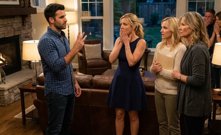 At My Housewarming Party, My Sister Stood Tall And Said, “My Lawyer Has Already Drawn Up The Papers — From This Moment, This House Is Mine.” She Turned To The Crowd And Declared That I Was No Longer Welcome Here. Everyone Froze, Watching Her Smirk Like She Had Already Won. My Mother Nodded Proudly, My Father Looked Away, And My Friends Whispered In Shock. I Didn’t Say A Word — But My Husband Simply Took A Sip Of His Drink, Calmly Looked Around The Room, And Began To Count, “Three… Two… One…” Then Silence Took Over.