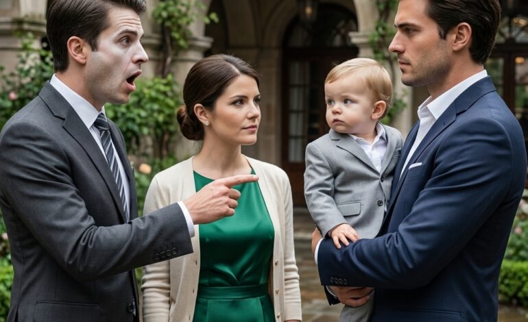 My husband divorced me so he could marry my sister. Four years later, he saw the child standing behind me—and his face drained of all color. The boy looked exactly like him, a perfect miniature copy… But when he opened his mouth, he didn’t say “Dad.” He called my ex-husband’s greatest enemy by that name instead.