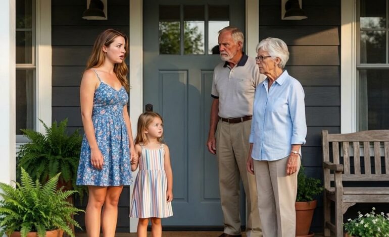 At My Mother’s Birthday, As We Approached The Door, My Parents Stopped Me…….