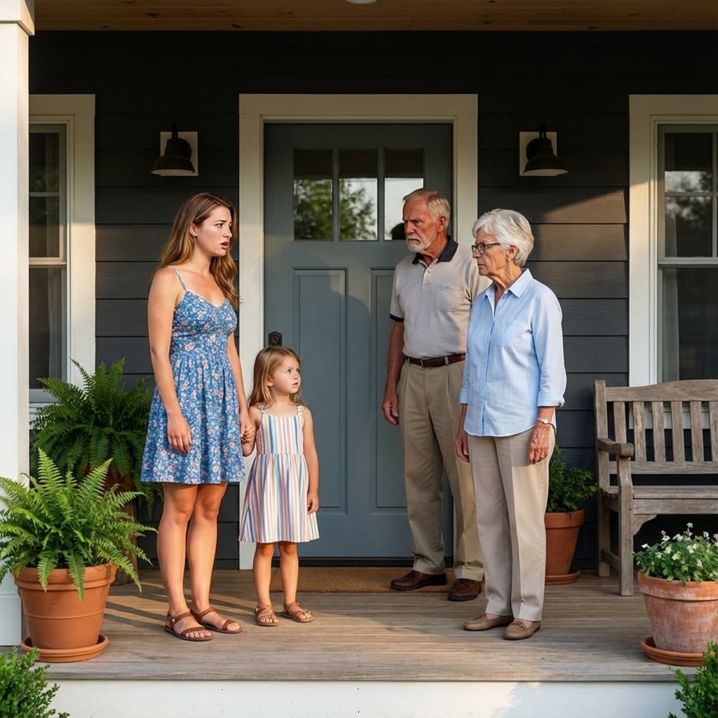 At My Mother’s Birthday, As We Approached The Door, My Parents Stopped Me…….