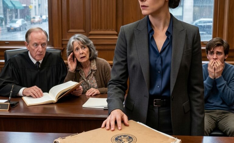 My mom kicked me out like I was trash. Years later, I watched her “perfect” life crumble—eviction notices, calls she wouldn’t answer, my brother’s smug silence turning to panic. I didn’t gloat. I just walked into that courtroom and laid a folder on the table. “Your Honor,” I said, “I’m not here for revenge… I’m here for the truth.” The judge opened it, went pale, and my mother finally whispered, “How did you get that?”