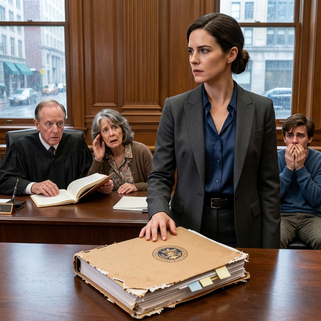 My mom kicked me out like I was trash. Years later, I watched her “perfect” life crumble—eviction notices, calls she wouldn’t answer, my brother’s smug silence turning to panic. I didn’t gloat. I just walked into that courtroom and laid a folder on the table. “Your Honor,” I said, “I’m not here for revenge… I’m here for the truth.” The judge opened it, went pale, and my mother finally whispered, “How did you get that?”