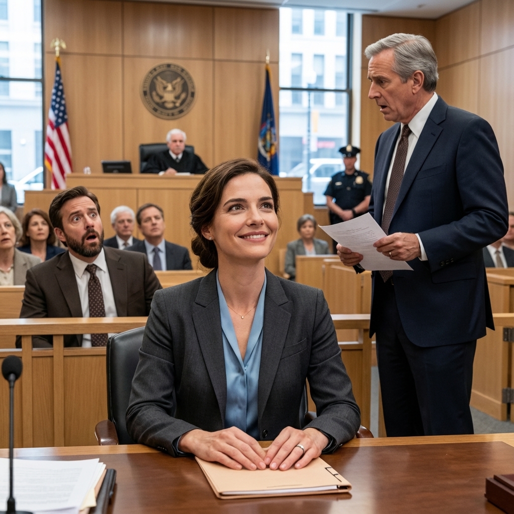 I sat there stunned as my husband sneered, “I want the mansion, the business, and the kids—and ten years of alimony.” His lawyer nodded, confident, telling the judge I was nothing without him. The courtroom murmured, everyone believing his act. Then his own lawyer paused, turned to me, and asked one quiet question. I looked up, smiled for the first time, and watched my husband’s face drain of color as the truth finally surfaced.