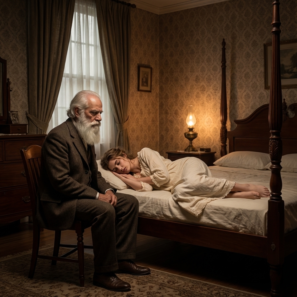 Due to financial constraints, I had to marry a rich old man. But on the first wedding night, he suddenly told me that nothing would happen between us—he just wanted to see me sleep