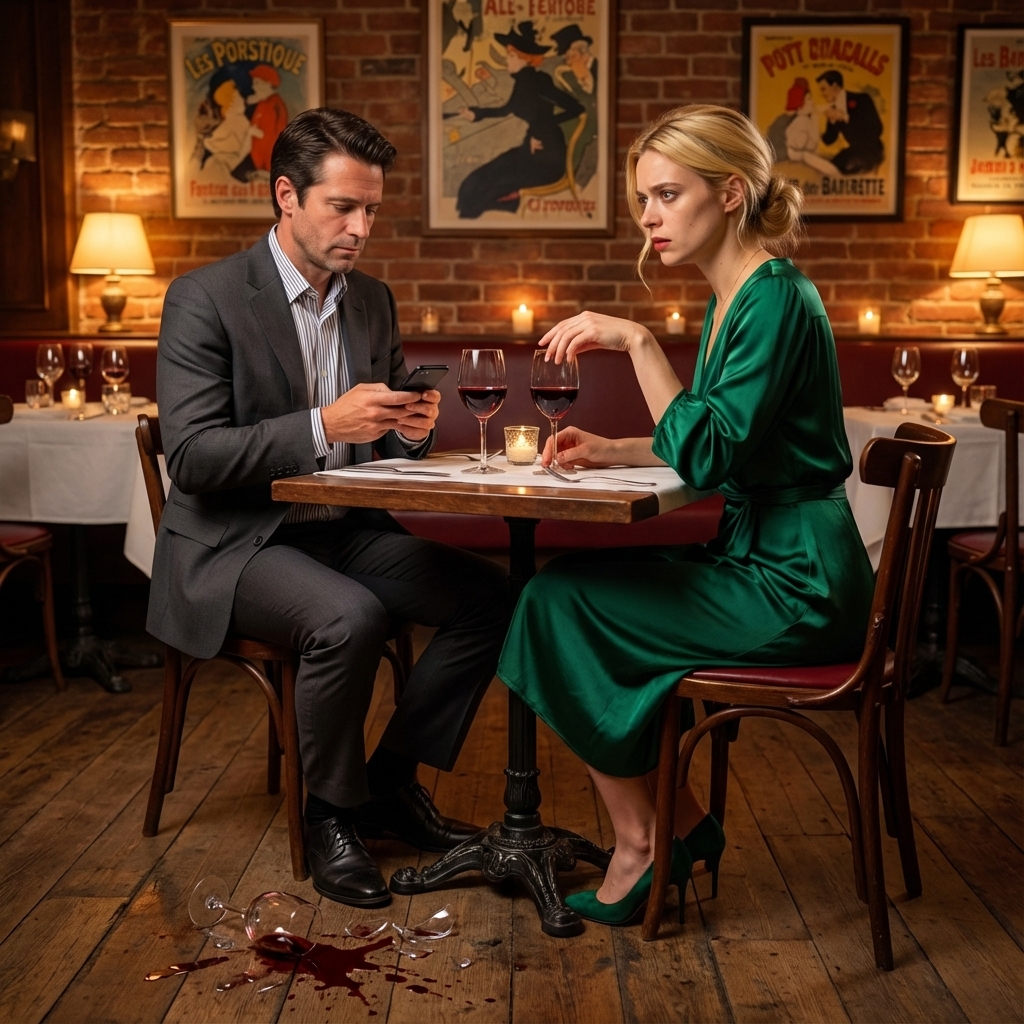 They were enjoying a romantic anniversary dinner. While the wife was away from the table, a stranger whispered a shocking warning about her drink.