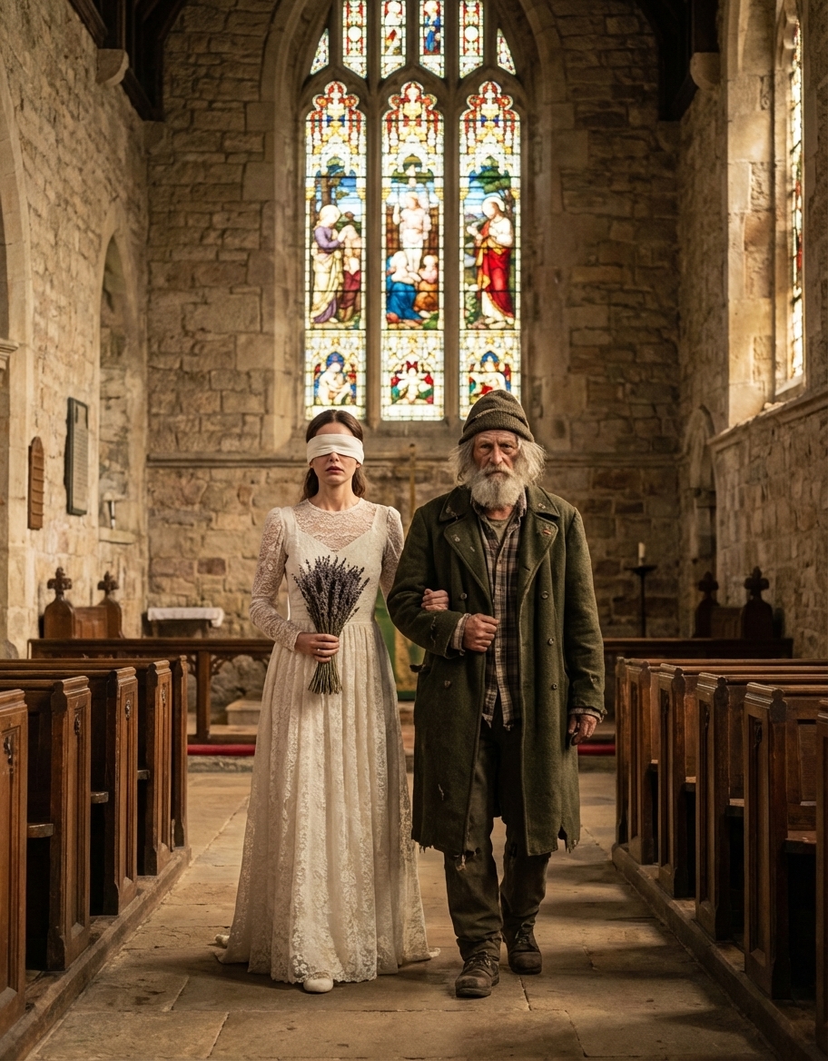 “My dad married me off to a beggar because I was born blind. What I discovered later completely destroyed me.”The cheap hotel room where we were now hiding smelled of dampness and cheap coffee. The words of Marcos—the man I knew as a beggar—still echoed in the air, as heavy as the silence that followed.