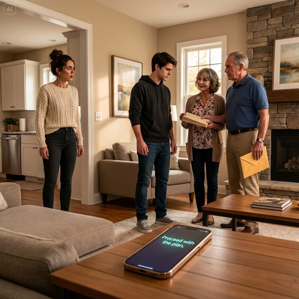 On Mother’s Day, I showed up with flowers and a smile. “So… how do you like the $6,000 I send every month?” I asked. Mom went pale. “I-I’ve been getting help from the church,” she whispered. My stomach dropped. “What do you mean?” Before she could answer, the front door swung open—and my dad and my deadbeat brother walked in like they owned the place. Dad smirked, “Oh good, you’re here.” That’s when I realized… my money was never going to her.