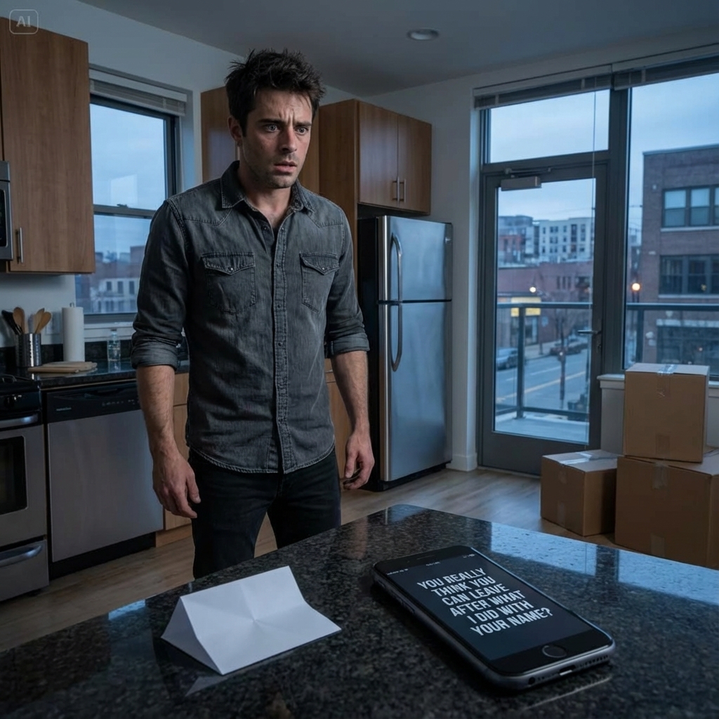 “She crossed her arms and said, ‘I’m not letting you touch me until you pay for my girls’ trip to Dubai.’” I laughed once—cold. “Fair enough,” I replied, then waited until she was out shopping for bikinis. I packed everything I owned in under an hour, erased myself from her life, and left a single note on the counter: “Enjoy Dubai. I’m enjoying being single.” But that wasn’t the end… because her next text made my blood run ice-cold.