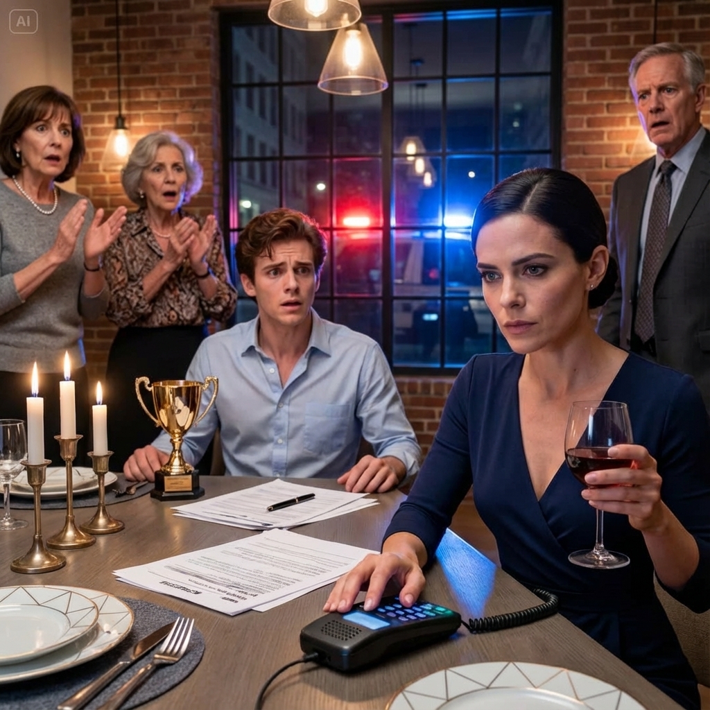 “Sold your little house for $300K,” my brother bragged at dinner, and my family clapped like he’d won a trophy. “Finally making smart decisions!” Mom laughed. I just smiled and swirled my drink, letting them enjoy the moment. Then my phone lit up—my lawyer. I answered on speaker. His voice shook: “Why are FBI agents at our office asking about forged signatures?” The table went dead silent. I leaned in and whispered, “Because that house… was never yours to sell.” And that was only the first door they kicked in.