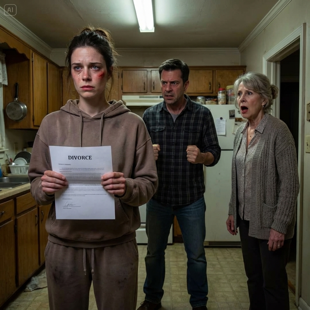 When my husband slapped me for not cooking because I had a 40°C fever, I signed the divorce papers. My mother-in-law yelled, “Who do you think you’re scaring? If you leave this house, you’ll end up begging on the streets!” but I responded with a single sentence that left her speechless… – life magazine