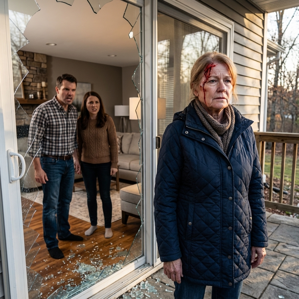 My son and his wife threw me through a glass door, called me broke and useless. I said nothing as blood ran down my face. That night, I called my lawyer and activated the trust fund. By morning, their house was frozen, and my 21 million was untouchable.