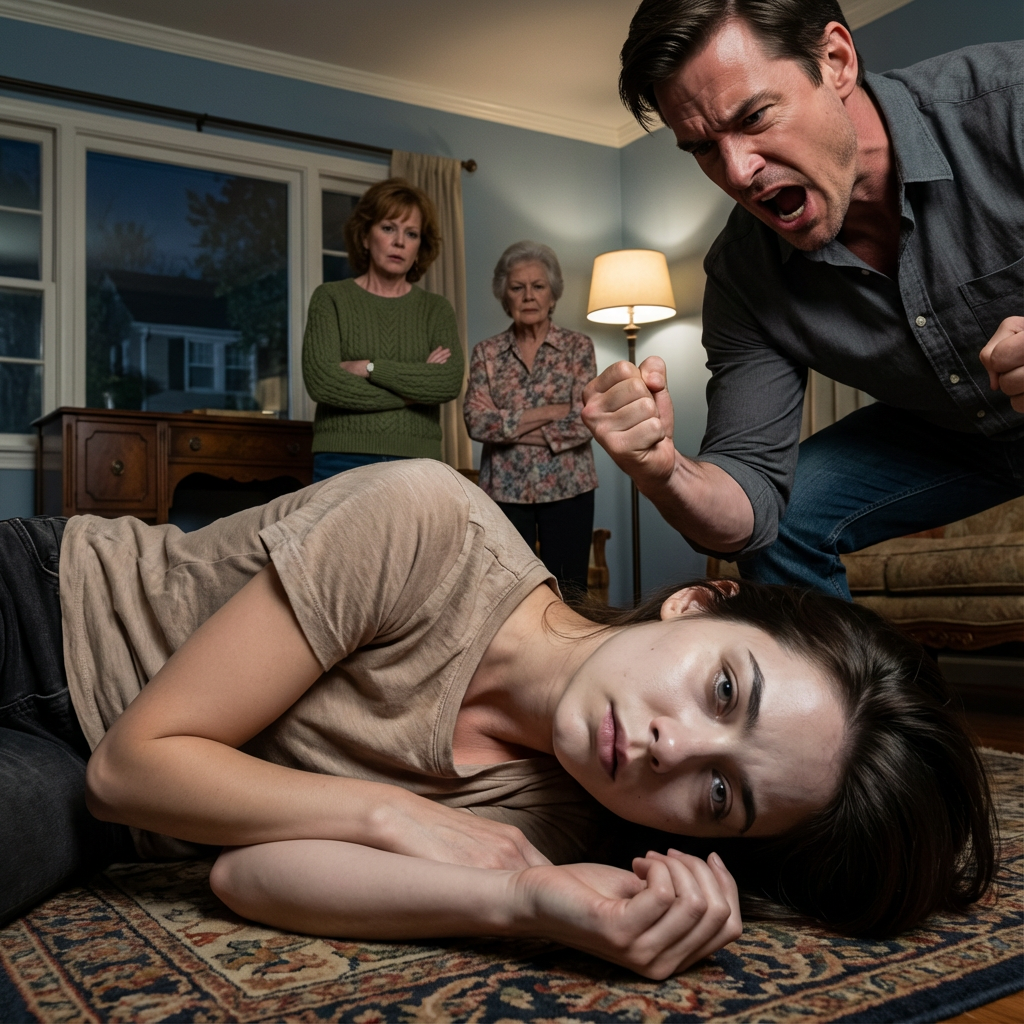 My daughter called me crying, “Dad, please come get me.” When I arrived at her in-laws’ house, her mother-in-law blocked the door and said, “She’s not leaving.” I pushed past her—and the moment I saw my daughter on the floor, I realized this wasn’t “family drama.” It was something they’d been hiding on purpose.