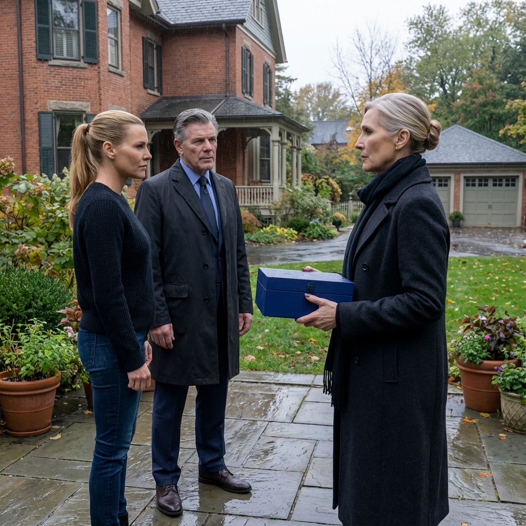 At my son’s funeral, my daughter-in-law inherited a New York penthouse, company shares, and even a yacht. All I got was a crumpled envelope. Everyone laughed when I opened it—inside was a one-way plane ticket to rural France. But I still went. When I arrived, a driver was waiting, holding a sign with my name on it. And he said five words that made my heart pound.