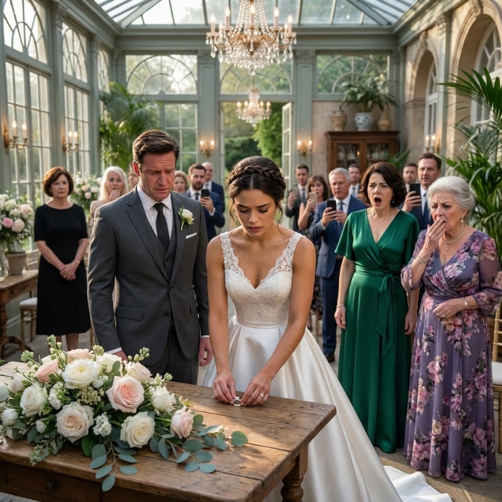 At my wedding, my in-laws mocked my mother in front of 204 guests and cruelly told someone she was a mistake in a dress, my fiancé laughed while i stayed calm, then i stood up, ended the wedding in front of everyone, and did this, and by the next day their world collapsed because…