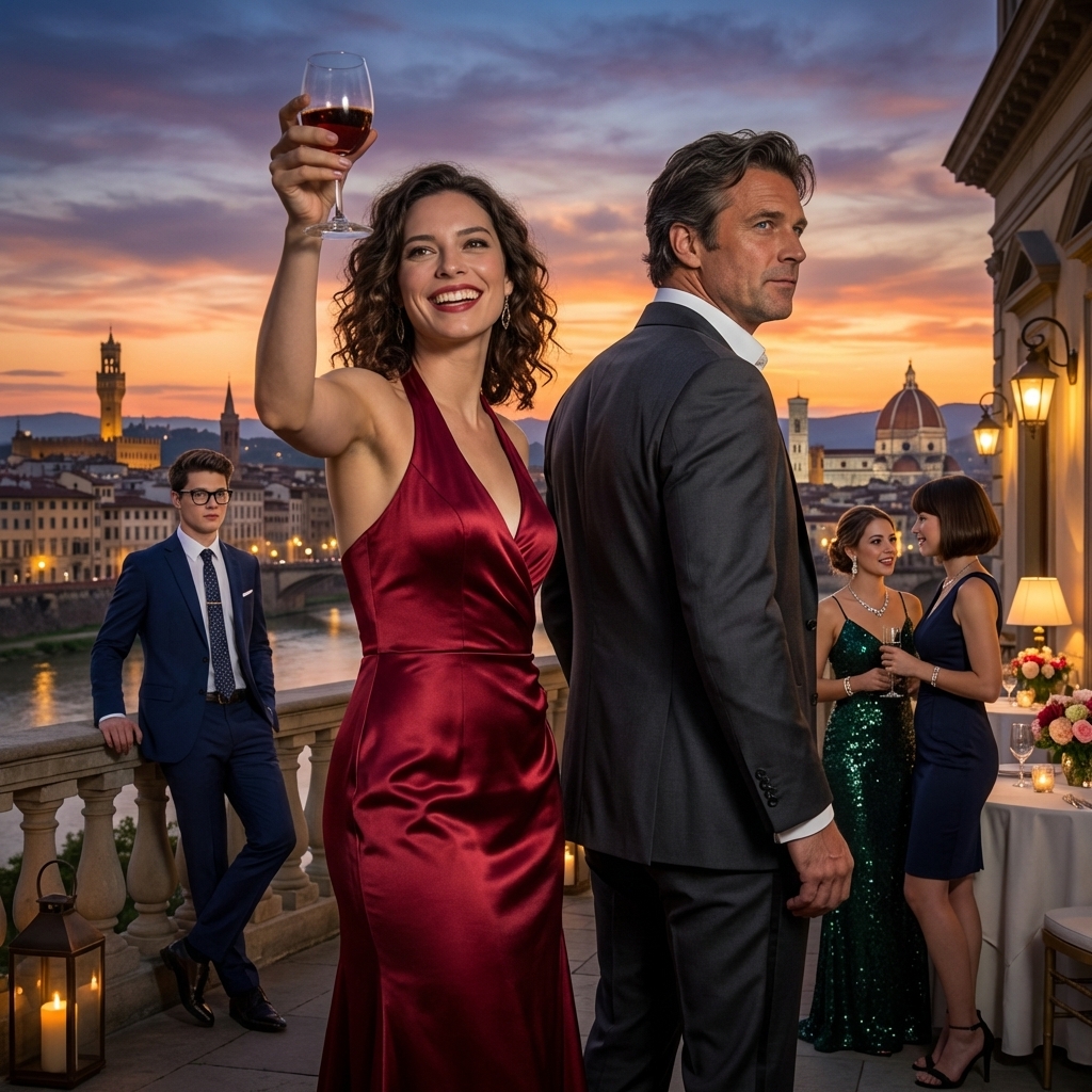 He froze when he saw the man at the back of the room. My best friend raised her glass, smiling like she knew exactly what was about to happen. That was the night my husband’s past caught up with us. I looked up, trying to smile.