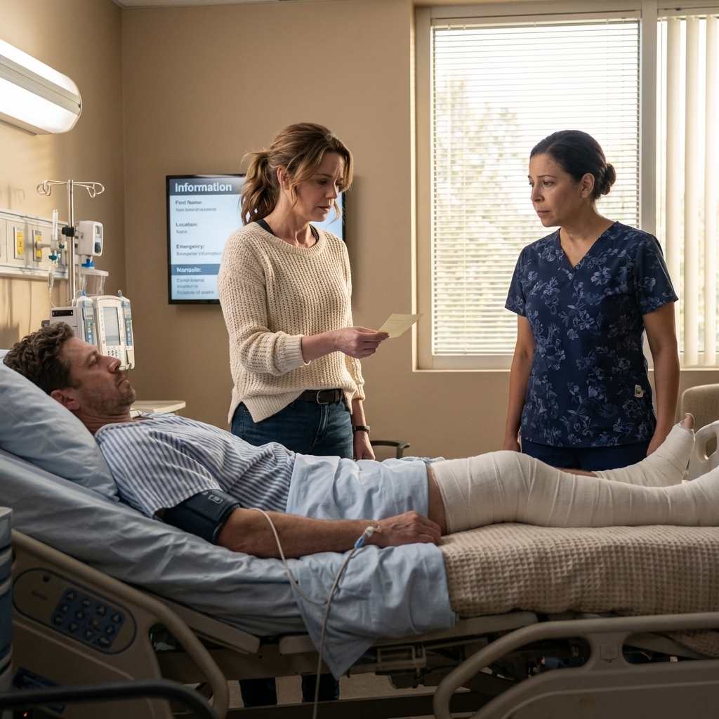 I went to the hospital every day to take care of my husband after his injury. One night, as he slept peacefully, the head nurse passed by and secretly placed a folded paper into my hand. She didn’t explain anything.