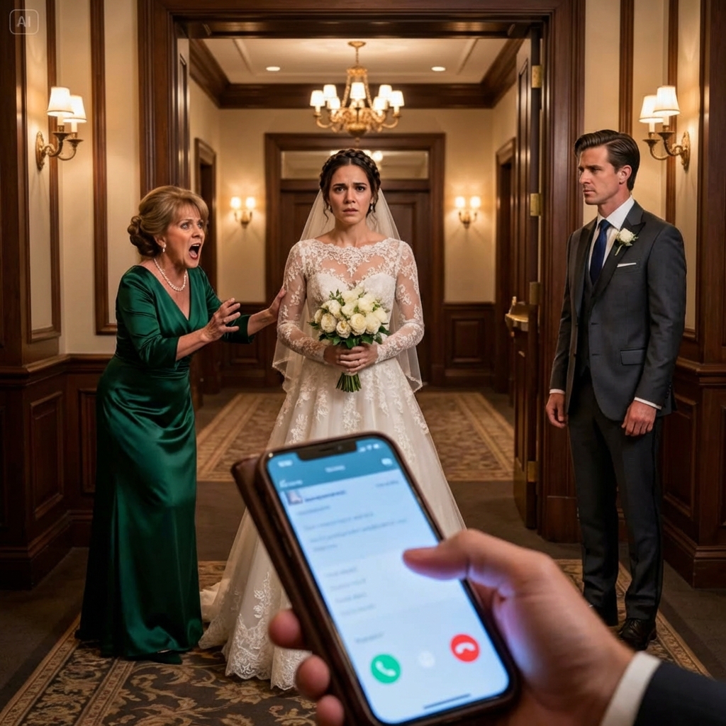 I should’ve known my wedding wasn’t really mine when my mother-in-law cornered me in my dress and hissed, “Hand over your $8,500 salary and every bonus—now.” I laughed, “Nice joke.” My husband didn’t. He nodded like she owned him. “Do it,” he whispered. My throat went dry, and I walked out of my own ceremony in silence. Hours later, my phone exploded—her voice trembling: “Please… come back.” Then she said one name that made my blood turn cold…