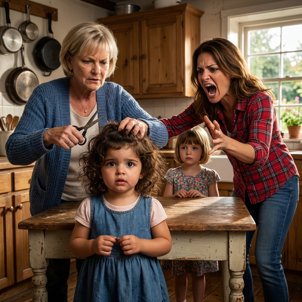 My Mother-in-law Blatantly Cut Off My Daughter’s Curly Hair To Make Her Match Better With Her Favorite Granddaughters – I Can’t…