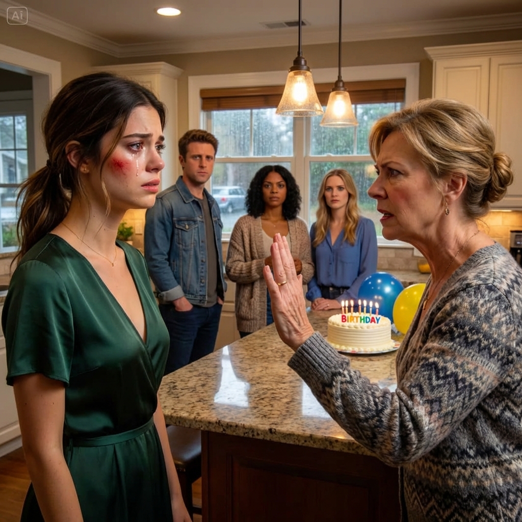 My mom slapped me for kicking my spoiled younger sister out of my house on my birthday, in front of everyone. “How dare you kick your sister out! This is the day I made a mistake by giving birth to you!” I left there crying. After a month, she called me in shock: “Why didn’t you tell me?”