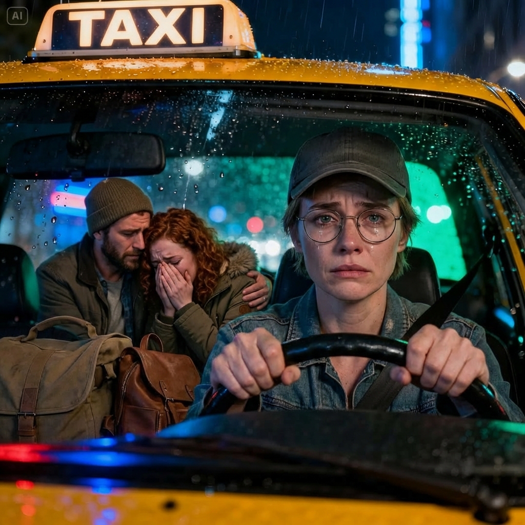 After the divorce, I changed my appearance and started driving a taxi at night. Then I heard my ex-husband’s laugh from the back seat: “She’ll never find out.” My hands locked around the steering wheel—and in that instant, I knew everything was about to change.