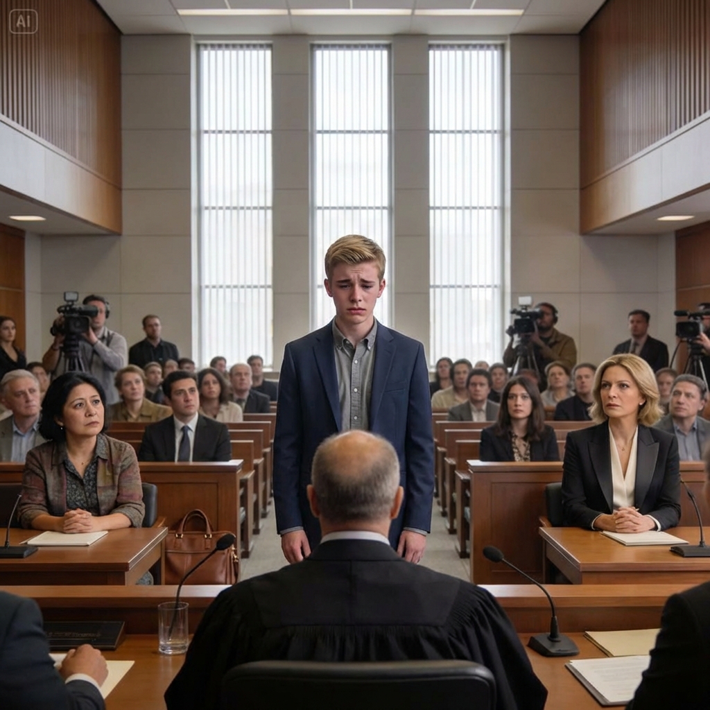 I found an abandoned baby in the hallway and raised him as my own son. But when his biological mother, a millionaire, returned seventeen years later, he said something in court that left everyone speechless.