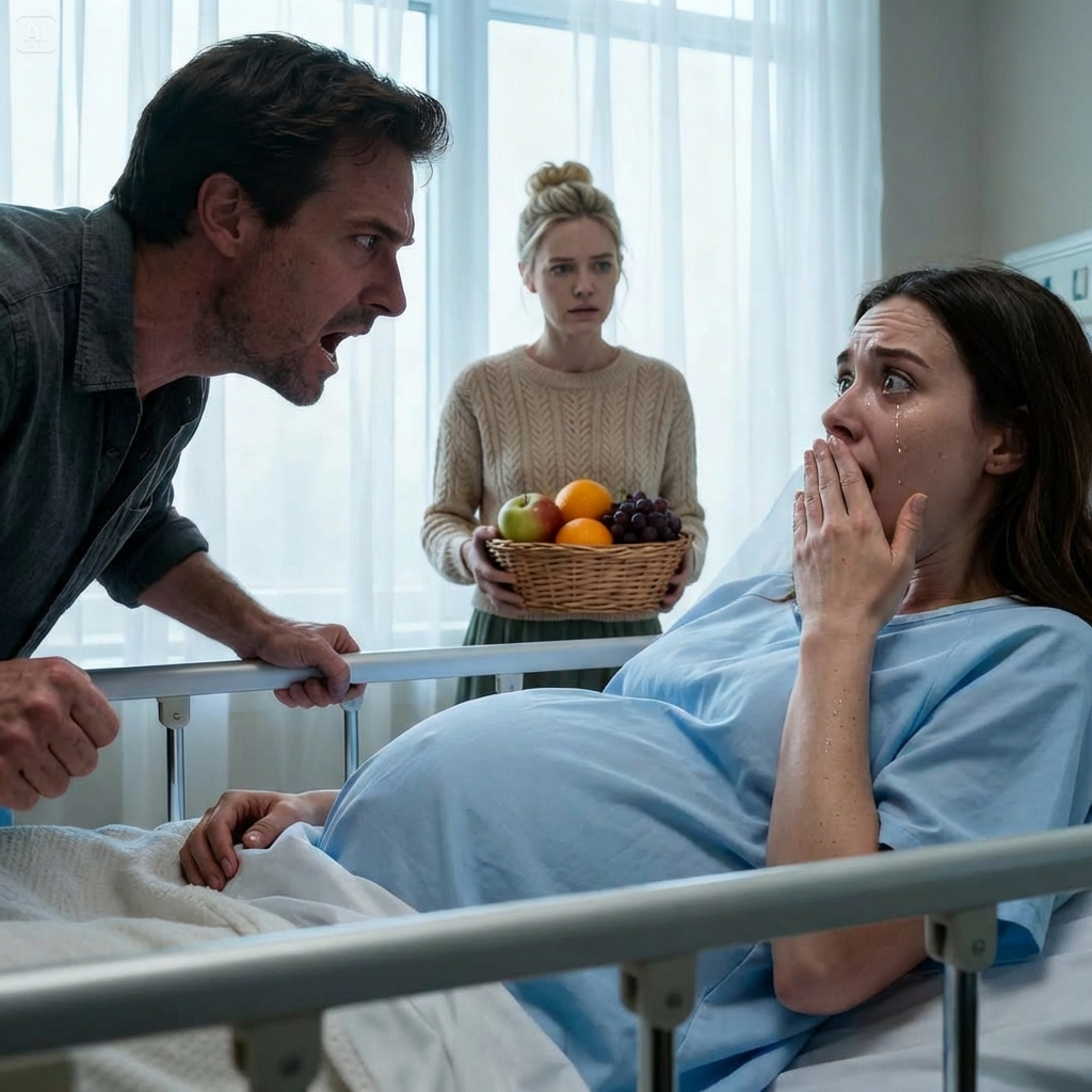 MY HUSBAND CLAIMED HE WAS ON A “BUSINESS TRIP” — BUT AT THE HOSPITAL, I HEARD HIS VOICE THROUGH A CRACKED DOOR… CALMLY PLANNING MY DESTRUCTION