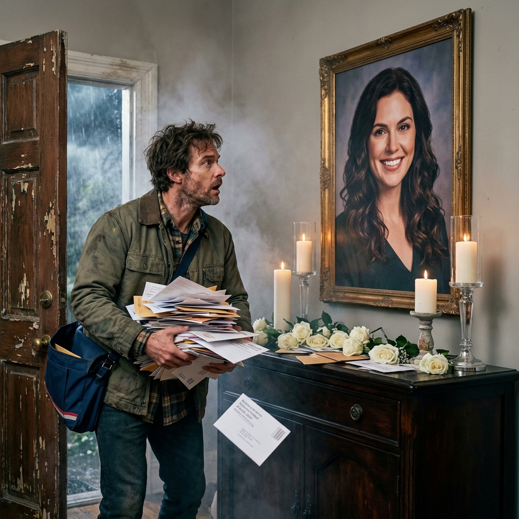 When delivering a package to a mansion, the delivery man froze upon seeing a portrait identical to that of his wife — a terrifying secret is revealed