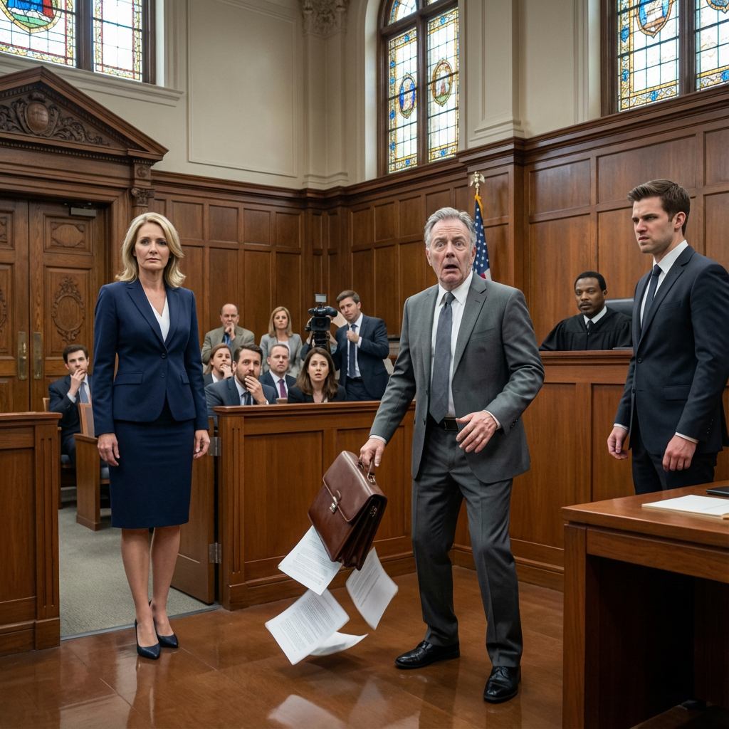 My husband left his empire to me. My stepson sued, claiming I was an “uneducated housewife” who manipulated him. He hired the city’s top lawyer to destroy me. As I entered the courtroom, the opposing lawyer turned pale, dropped his briefcase, and bowed. “It’s really you!? I can’t believe it!” My stepson had no idea who I truly was…