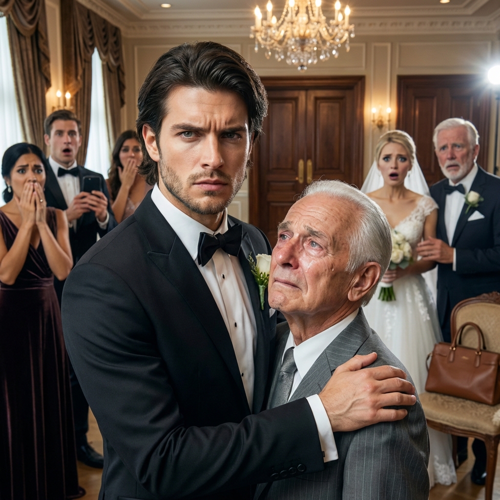 On my wedding day, my in-laws mocked my dad in front of 500 people. they said, “that’s not a father — that’s trash.” my fiancée laughed. I stood up and called off the wedding. my dad looked at me and said, “son… I’m a billionaire.” my entire life changed forever